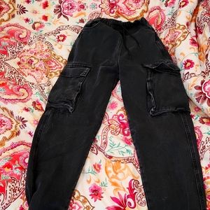 Baggy black denim